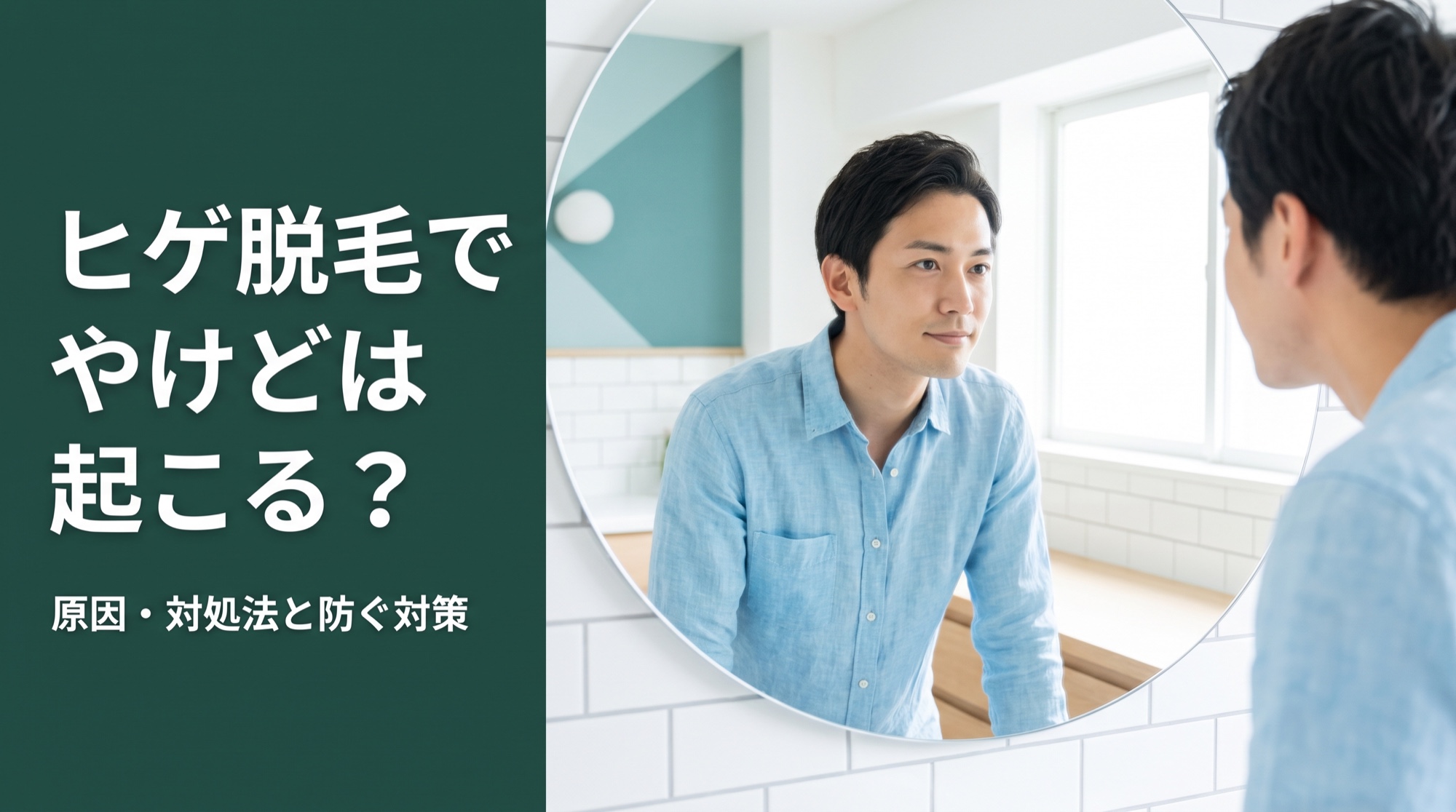 ヒゲ脱毛でやけどは起こる？原因・対処法と防ぐ対策